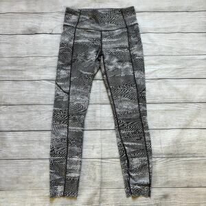 Lululemon Fast & Free 7/8 Tight II Nulux 25" Swerve Vapor Metal Grey Women 8